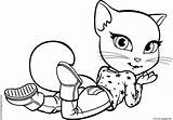 Angela Tom Coloring Pages Cat Talking Printable Print Friends Choose Board Find Book Kids Search Info Template sketch template