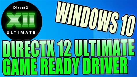 install directx  ultimate support  windows  tutorial nvidia gpu  youtube