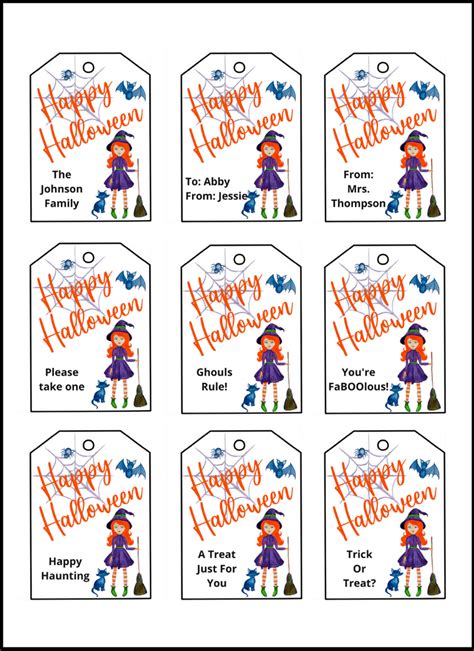 details    halloween tags  goodie bags super hot