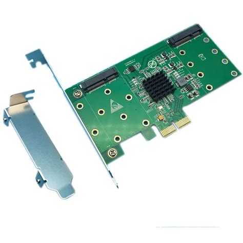 pcie  port msata ssd hardware raid card host adapter ncq gbps