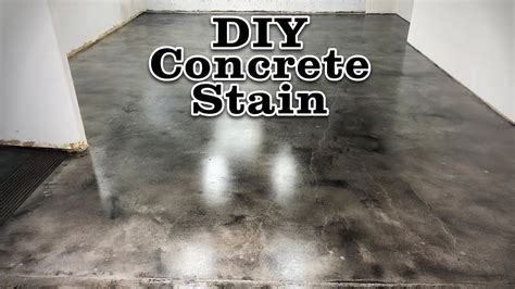 stain   concrete floor   apply  acid stain