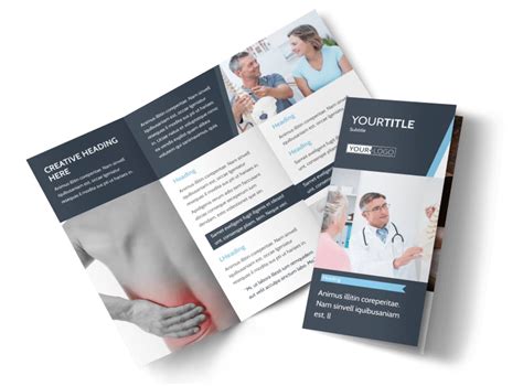 Chiropractor And Massage Therapist Brochure Template
