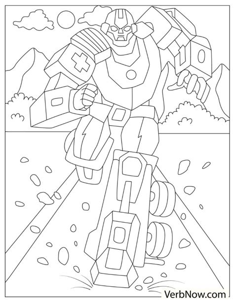 robot coloring pages   printable  verbnow