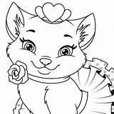Kitty Coloring February 2021 Cruz Growingupsc sketch template