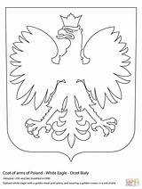 Poland Coloring Polski Pages Arms Coat Godło Kolorowanka Polish Printable Orzeł Druku Flag Biały Polska Godlo Dzieci Dla Ojczyzna Przedszkole sketch template