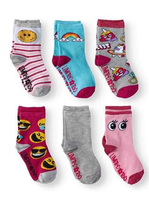 limited  limited  girls socks  pack crew socks  girls
