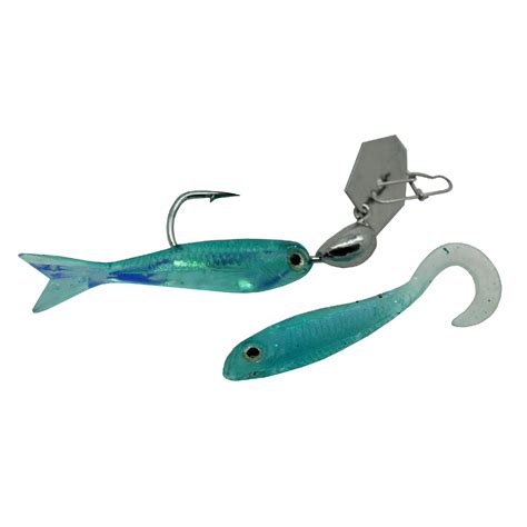 chatterbait flashback mini lures   oz weight silver blue