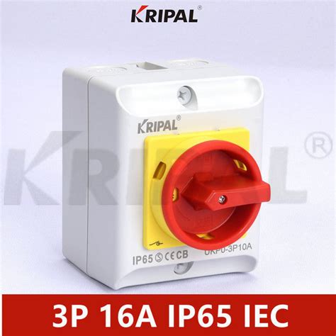 iec ip  triple pole  phase disconnect switch waterproof