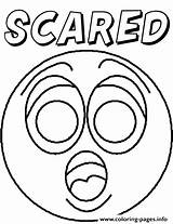 Coloring Pages Feelings Emotion Printable Emotions Faces Feeling Scared Face Color Print Colouring Sheets Kids Open Getcolorings Getdrawings Games Fun sketch template