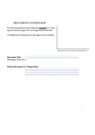 sample cover pages   ms word