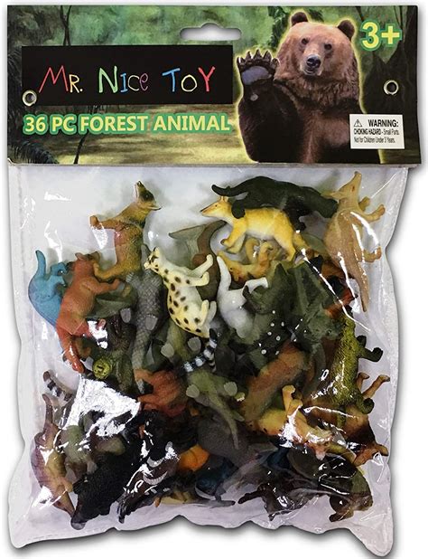 nice toy  piece forest animal set assortment    figures