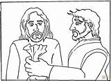 Judas Jesus Coloring Pages 30 Betrayed Silver Pieces Bible Supper Worksheets Last Printable School Coins Kids Crafts Sunday Drawing Super sketch template