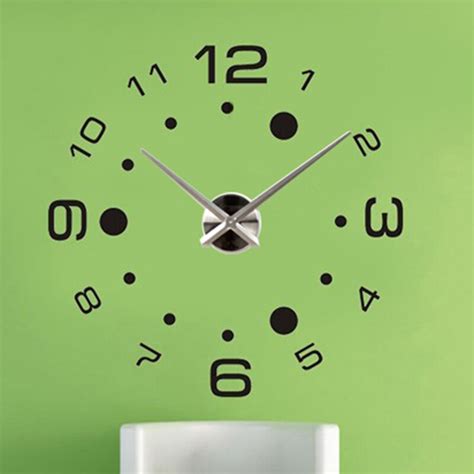 Diy Wall Clock Modern Design Large Clocks Creative 3d