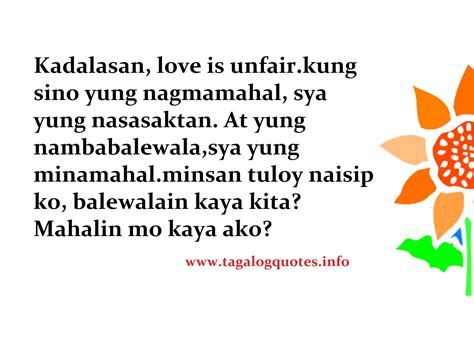 Quotes About Love Tagalog Bitter Quotesgram
