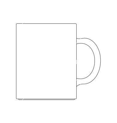 mug template vector images  vector coffee cup template mug