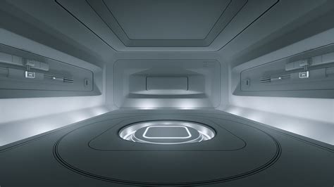 researcher concept art  behance spaceship interior futuristic