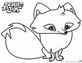 Jam Animal Coloring Pages Arctic Fox Wolf Printable Getdrawings Colorings Sketch Color Template Getcolorings sketch template