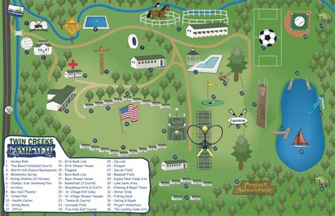 map of camp camp twin creeks