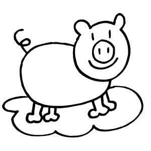 piggy noahs ark printable coloring pages animal pictures piggy