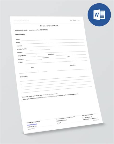 Modelo De Proposta De Prestação De Serviços Editável Em Word