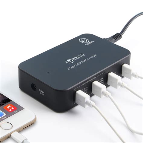 port fast charging usb hub charger quick charge