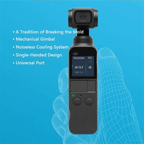 dji osmo pocket  portable handheld camera  mechanical