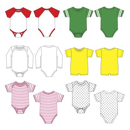 baby clothes template stock illustration  image  istock