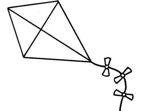 kite colouring pages page  clipart  clipart