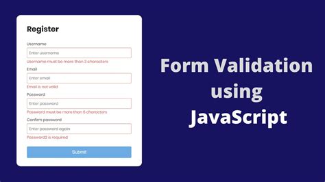 validation login form  html css  javascript vrogue