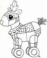 Christmas Deer Beccy Beccysplace Coloring Pages sketch template
