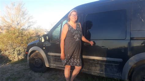 massage therapist traveling living small in a transit