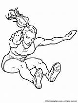 Jump Long Coloring Jumper Drawing Drawings Colouring Pages Women Getdrawings Gif Olympic Sports Paintingvalley Lightupyourbrain sketch template