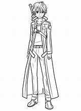 Kirito Sword Online Draw Swordsman Drawing Coloring Pages Step Anime Manga Family Tutorials Printable Drawingtutorials101 Getdrawings Learn sketch template