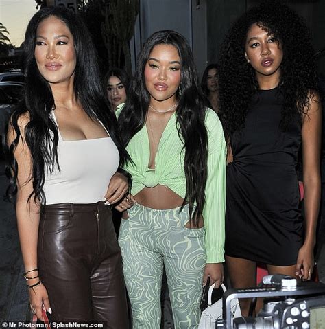 Kimora Lee Simmons Glams Up In Sleek Leather Trousers As She Steps Out