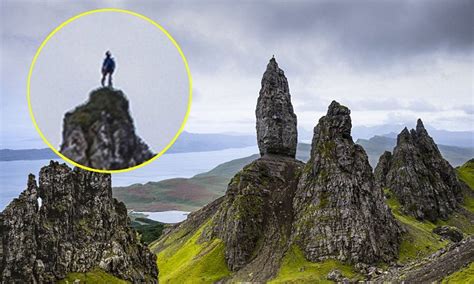 glaswegian climber braved treacherous conditions to climb old man of storr daily mail online