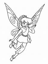 Fawn Fairy Disney Coloring Beautifull Flying Pages sketch template