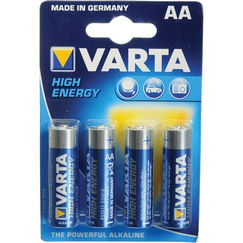 Varta High Energy 1 5v Aa Lr6 Alkaline Battery V4906121414 Bandh