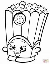 Coloring Pages Shopkin Poppy Corn Printable sketch template