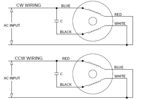 single phase asynchronous motor wiring diagram