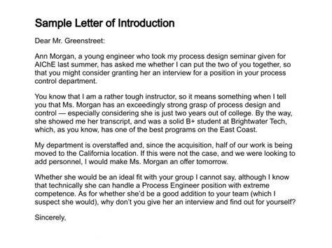 letter  introduction samples find word templates