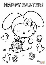 Easter Coloring Kitty Hello Pages Happy Printable Preschool Color Print Paw Patrol Worksheets Sheets Kids Cartoon Basket Disney Colouring Online sketch template