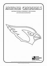 Coloring Pages Nfl Logos Arizona Football Teams Cardinals Cool American National Team Clubs sketch template