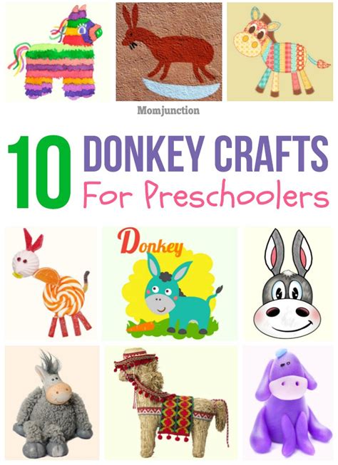 top  donkey crafts  preschoolers