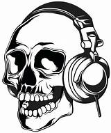 Skull Skeleton Headphone Illustration Kisspng Headset Pngtree sketch template