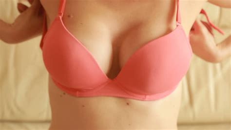 Girl Dress Bra Close Up A Stock Footage Video 100 Royalty Free