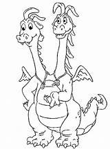 Coloring Pages Colouring Cartoon Dragon Tales Dragons Kids sketch template