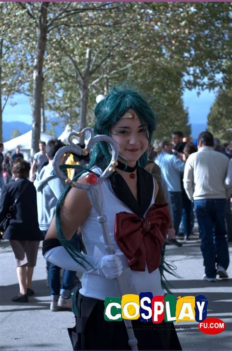 sailor pluto cosplay from sailor moon at lucca comics and games