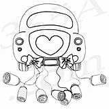 Married Just Car Clipart Drawing Honeymoon Wedding Clip Auto Couple Etsy Coloring Sketch Precious Moments Angel Getdrawings Pages Cars Buy sketch template