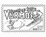 Vermont sketch template