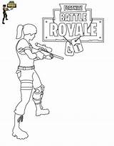 Fortnite Girl Royale Battle Coloring Pages Categories sketch template